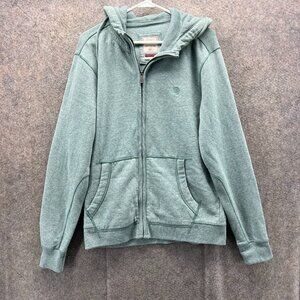 Fat Face Hoodie Mens Medium Green Cotton Blend Casual Jacket Full Zip Cotton